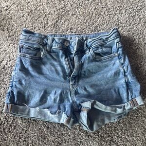 American Eagle Outfitters Women's Light Blue Jean Shorts